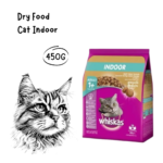 WHISKAS Cat Dry Food Pocket Adult Indoor - 450GR