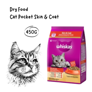 Whiskas Cat Pocket Skin and Coat 450gr