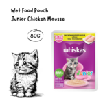 WHISKAS Cat Pouch Junior Chicken Mousse - 80GR