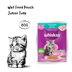 Whiskas Cat Pouch Junior Tuna 80gr